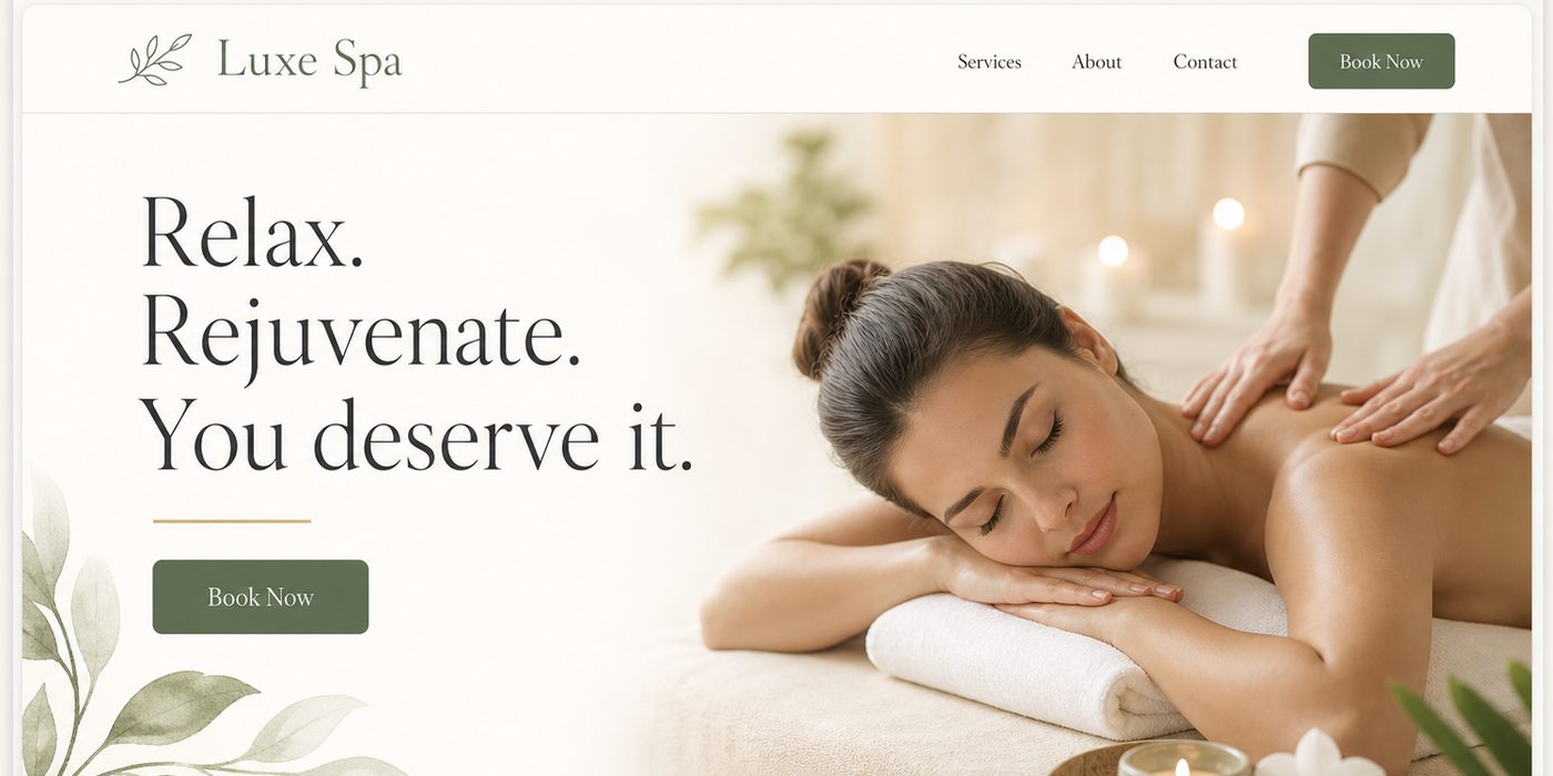 Relax. Rejuvenate. You deserve it.